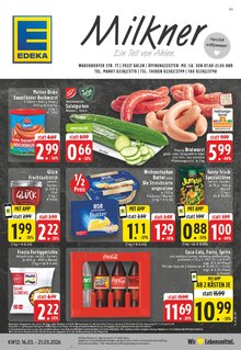 Coca Cola im aktuellen EDEKA Prospekt (Ahlen) Coca Cola im EDEKA Prospekt "Aktuelle Angebote" mit 24 Seiten (Ahlen)