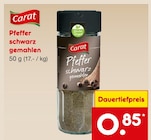 Pfeffer schwarz gemahlen von Carat im aktuellen Netto Marken-Discount Prospekt für 0,85 €