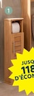 Meuble réserve & dérouleur papier WC 1 porte en promo chez Maxi Bazar Carpentras à 24,99 €