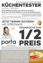 Aktueller porta Möbel Prospekt mit Sauerkraut, "60 JAHRE MÖBILÄUM", Seite 12
