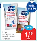 Bodentücher von Priva im aktuellen budni Prospekt