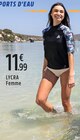 Lycra femme - Intersport Lycra femme à 11,99 € dans le catalogue Intersport