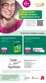 Aktueller mea - meine apotheke Apotheken Prospekt in Oberkotzau und Umgebung, "Unsere August-Angebote" mit 4 Seiten, 01.08.2025 - 31.08.2025