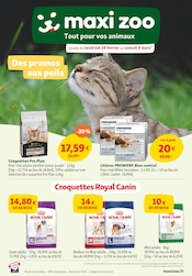 Croquettes Chien Angebote im Prospekt "Des promos aux poils" von Maxi Zoo auf Seite 1