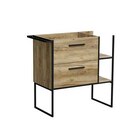 Meuble sous vasque a poser decor bois "district" l.87,5 x h.85 x p.45 cm à Brico Dépôt dans Bizanos Meuble sous vasque a poser decor bois "district" l.87,5 x h.85 x p.45 cm à Brico Dépôt dans Bizanos