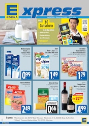 E xpress Supermarkt Prospekt der aktuellen Woche mit 4 Seiten, gültig von 14.09.2026 bis 19.09.2026, in Andechs und Umgebung Aktueller E xpress Supermarkt Prospekt in Andechs und Umgebung, "Wir lieben Lebensmittel." mit 4 Seiten, 14.09.2026 - 19.09.2026