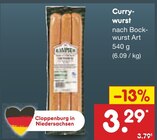 Aktuelles Currywurst Angebot bei Netto Marken-Discount in Bremen ab 3,29 €