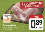 EDEKA Vohenstrauß - Schweineschäufele Angebot im Prospekt Schweineschäufele bei EDEKA im Vohenstrauß Prospekt für 0,89 €