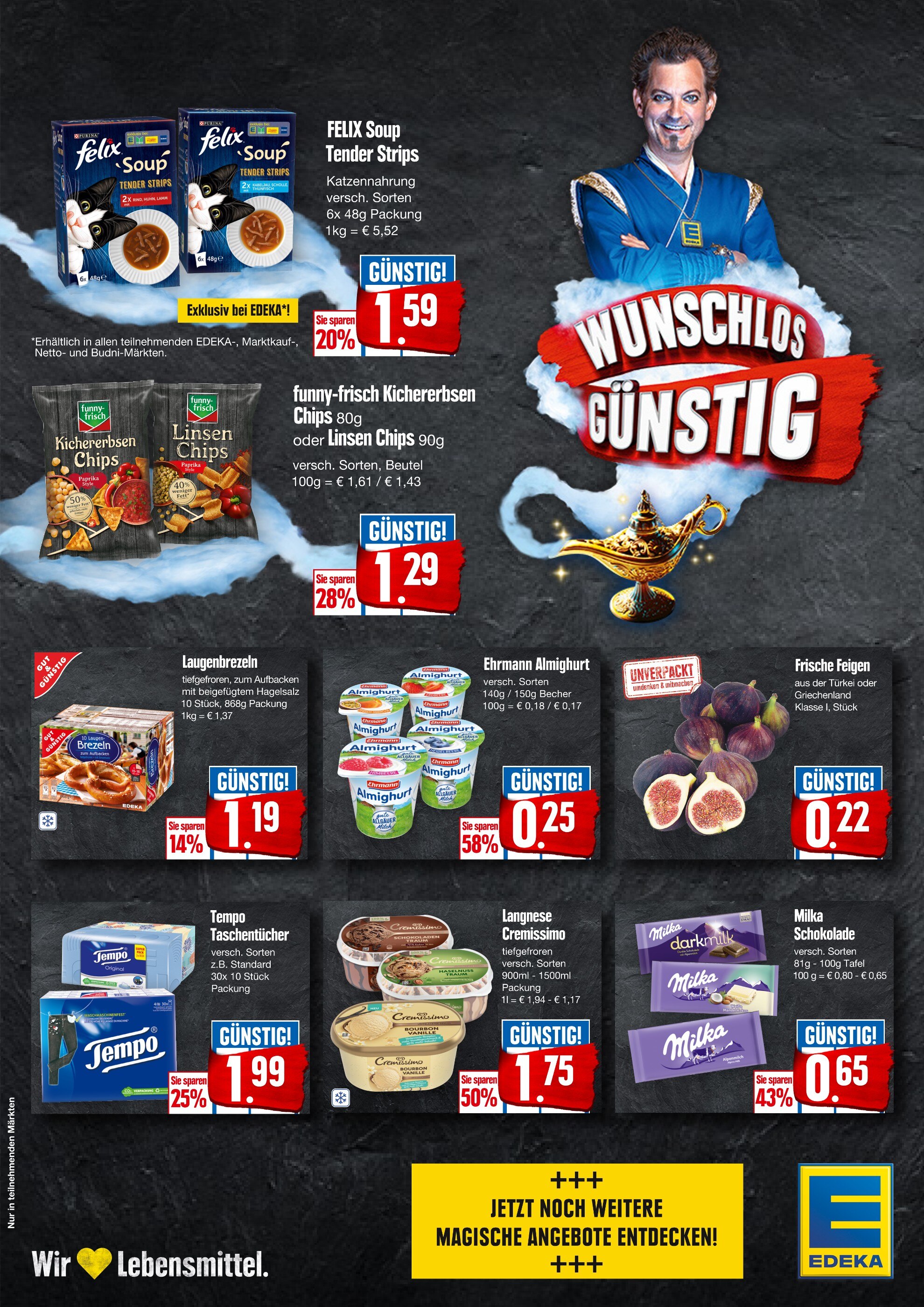 EDEKA Prospekt für Neißeaue mit 1 Seite EDEKA Prospekt für Neißeaue: "Wunschlos günstig", 1 Seite, 13.09.2021 - 18.09.2021