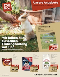 Katzenfutter Angebot im aktuellen ZOO und Co. Prospekt auf Seite 1