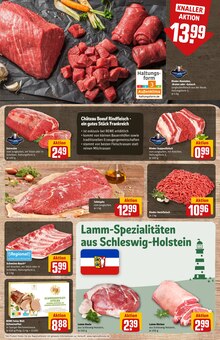 Rindfleisch im REWE Prospekt "Dein Markt" mit 32 Seiten (Hildesheim)