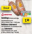 Zwieblingle Kräuterwürzige Zwiebelmettwurst Angebote von Rasting bei EDEKA Gelsenkirchen für 1,50 €