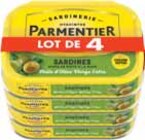 Sardines entières à l'huile d'olive vierge extra - PARMENTIER en promo chez Intermarché Toulouse à 12,42 €