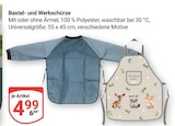 Bastel- und Werkschürze mit Ärmel Angebote bei GLOBUS Kaiserslautern für 4,99 €