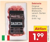 Netto Marken-Discount Untermeitingen - Salsiccia Angebot im Prospekt Salsiccia bei Netto Marken-Discount im Untermeitingen Prospekt für 1,99 €