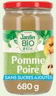 Dessert Biofruits Pomme Poire William's sans sucres ajoutés - JARDIN BIO ETIC en promo chez Intermarché Hyper Dessert Biofruits Pomme Poire William's sans sucres ajoutés - JARDIN BIO ETIC dans le catalogue Intermarché Hyper