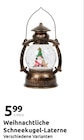 Weihnachtliche Schneekugel-Laterne von  im aktuellen Action Prospekt für 5,99 €