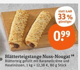Blätterteigstange Nuss-Nougat im Angebot bei tegut in Erlangen Blätterteigstange Nuss-Nougat Angebote bei tegut Erlangen für 0,99 €