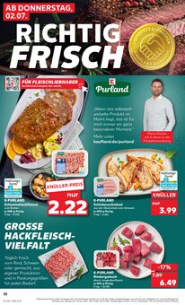 Rindfleisch im Kaufland Prospekt "Hier bin ich richtig" mit 75 Seiten (Augsburg)