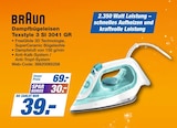 Aktuelles Dampfbügeleisen Textstyle 3 SI 3041 GR Angebot bei expert in Regensburg ab 39,00 €