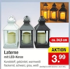 Laterne mit LED-Kerze Angebote bei Zimmermann Mainz für 3,99 €