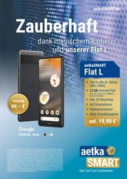 aetka Prospekt für Lübeck mit 1 Seite aetka Prospekt für Lübeck: "Zauberhaft dank magischem Radierer und unserer Flat L", 1 Seite, 30.01.2023 - 12.02.2023