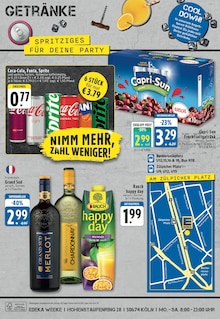 Coca Cola im EDEKA Prospekt "Aktuelle Angebote" mit 8 Seiten (Köln)