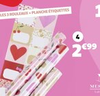 Set papier cadeaux et étiquettes - Gifi à Nancy Set papier cadeaux et étiquettes en promo chez Gifi Nancy à 2,99 €