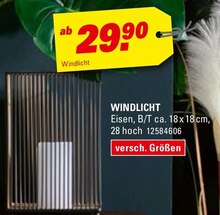 WINDLICHT bei Höffner in Frechen WINDLICHT im Angebot bei Höffner Frechen für 29,90 €