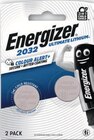 Ultimate lithium 2 piles cr2032 - ENERGIZER - Intermarché Hyper à Bordeaux Ultimate lithium 2 piles cr2032 - ENERGIZER en promo chez Intermarché Hyper Bordeaux à 3,43 €
