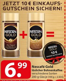 Nescafé Gold löslicher Bohnenkaffee bei famila Nordost in Braunschweig Nescafé Gold löslicher Bohnenkaffee im Angebot bei famila Nordost Braunschweig für 6,99 €