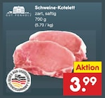 Aktuelle Schweinefleisch Angebote bei Netto Marken-Discount in Bremerhaven Aktuelles Schweine-Kotelett Angebot bei Netto Marken-Discount in Bremerhaven ab 3,99 €