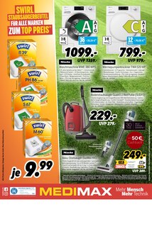 Waschmaschine im aktuellen MEDIMAX Prospekt (Wismar) Waschmaschine im MEDIMAX Prospekt "TEAM PERFORMANCE: VOLLTREFFER FĂśR DEIN ZUHAUSE" mit 8 Seiten (Wismar)