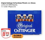 OeTea Eistee Pfirsich im Angebot bei GLOBUS in Neunkirchen OeTea Eistee Pfirsich Angebote von Oettinger bei GLOBUS Neunkirchen für 8,99 €