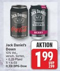 Aktuelle Jack Daniels Angebote bei WEZ in Löhne Aktuelles Dosen Angebot bei WEZ in Löhne ab 1,99 €