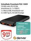 Schnelllade-Powerbank PQC-10009 Angebote von Denver bei GLOBUS Wiesbaden für 3,99 €