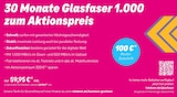 Aktuelle Handy Angebote bei Telekom Shop in Pforzheim Aktuelles 30 Monate Glasfaser 1.000 zum Aktionspreis Angebot bei Telekom Shop in Pforzheim ab 59,95 €