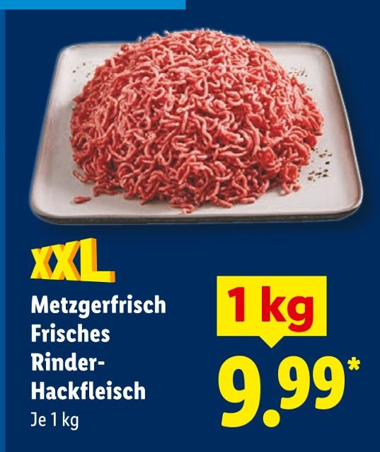 Metzgerfrisch Frisches Rinder-Hackfleisch