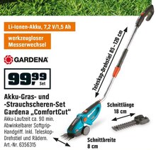 Akku-Gras- und -Strauchscheren-Set „ComfortCut“ bei OBI in Lünen Akku-Gras- und -Strauchscheren-Set „ComfortCut“ im Angebot bei OBI Lünen für 99,99 €