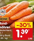 Netto Marken-Discount Buchen - Bund-möhren Angebot im Prospekt Bund-möhren bei Netto Marken-Discount im Buchen Prospekt für 1,39 €