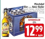 Bier oder Natur-Radler Angebote von Mönchshof bei EDEKA Rosenheim für 12,99 €