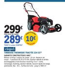Tondeuse Thermique Tractée 224 CC - SCHEPPACH à 289,00 € dans le catalogue E.Leclerc