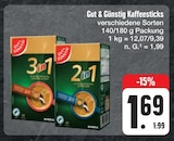 Kaffeesticks Angebote von Gut & Günstig bei E center Hof für 1,69 €