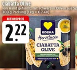 Aktuelle Oliven Angebote bei EDEKA in Osnabrück Aktuelles Ciabatta Olive Angebot bei EDEKA in Osnabrück ab 2,22 €