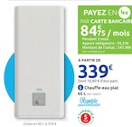 Chauffe-eau électrique plat 65 L - Olympic - Mr.Bricolage à Sarcelles Chauffe-eau électrique plat 65 L - Olympic en promo chez Mr.Bricolage Sarcelles à 339,00 €