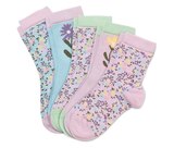 5 Paar Kinder-Socken, Blumen Angebote bei Tchibo im Supermarkt Gifhorn für 7,99 €