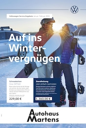 Volkswagen Prospekt für Klütz: "Auf ins Wintervergnügen", 1 Seite, 01.01.2025 - 28.02.2025