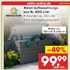 Metall Aufbewahrungsbox M, 400 Liter im Angebot bei Netto Marken-Discount in Viersen Metall Aufbewahrungsbox M, 400 Liter Angebote bei Netto Marken-Discount Viersen für 99,99 €
