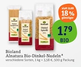 Bio-Dinkel-Nudeln im Angebot bei tegut in Ansbach Bio-Dinkel-Nudeln Angebote von Alnatura bei tegut Ansbach für 1,79 €