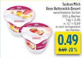 Unser Buttermilch-Dessert Rhabarber im Angebot bei diska in Dresden Unser Buttermilch-Dessert Rhabarber Angebote von Sachsen Milch bei diska Dresden für 0,49 €